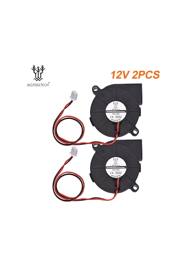 Konesam Bıgtreetech 5015 Soğutma Fanı 12v 3d Yazıcı Aksesuarı 2 Adet Paket