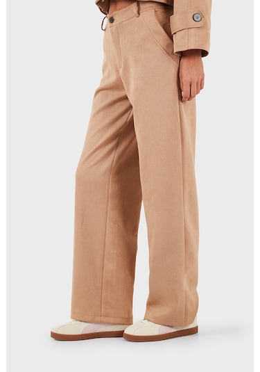 Via Dante Bayan Pantolon 68672644suede Bej Bej