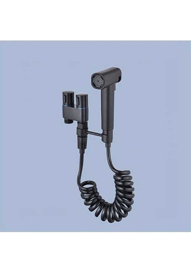 Fastbuy Challenger Siyah Çift Fonksiyonlu Yüksek Basınçlı Püskürtme Tabancası Seti Banyo Çamaşır Kiti Siyah