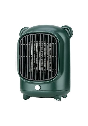 Symbee Yeşil Mini Ofis/ev Isıtıcı - 500w Hızlı Isı, Sessiz Çalışma, Ateş Engelleme Abs Kasa, Avrupa Standartı Filtre