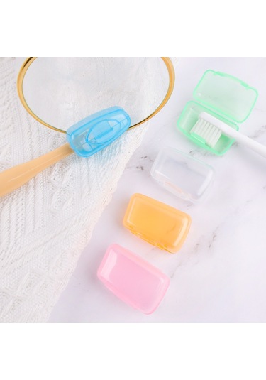 5/50 Adet Taşınabilir Diş Fırçası Başı Kapakları Seyahat Kamp Toz Geçirmez Diş Fırçası Kapağı Durumda Ev Banyo Aksesuarı