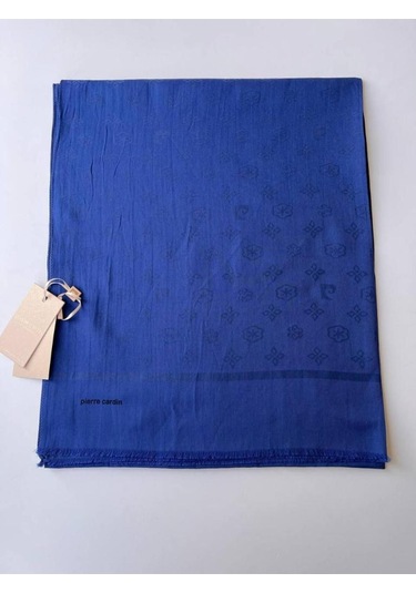 Saks Mavi Pierre Cardin Cotton Şal Saks Mavisi