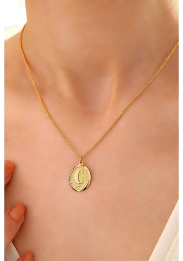 Sefa Gold 14 Ayar Altın Nostalji Ç Harfi Halat Zincir Kolye
