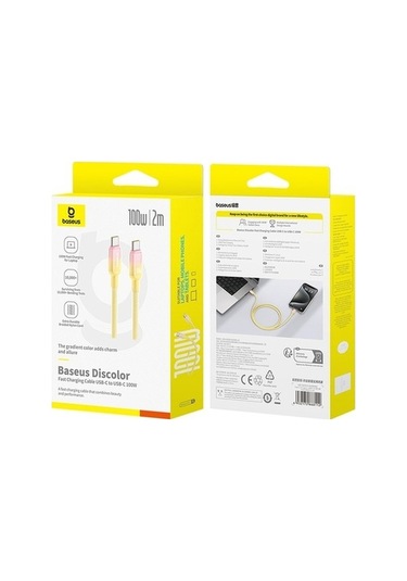 Zyzqstore 2m Usb-c Şarj Kablosu, 100w Hızlı Şarj, Seri Tip-c Kablo, Baseus, Siyah