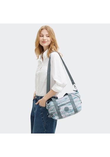 Kıplıng Art Mini Küçük Boy Omuz Çantası Desenli Palmtree Leaves Desenli Çok Renkli