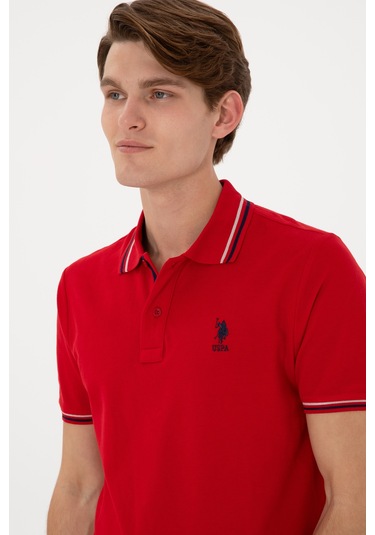 U.s. Polo Assn. Erkek Kırmızı Tişört Basic 50306011-vr030 Kırmızı