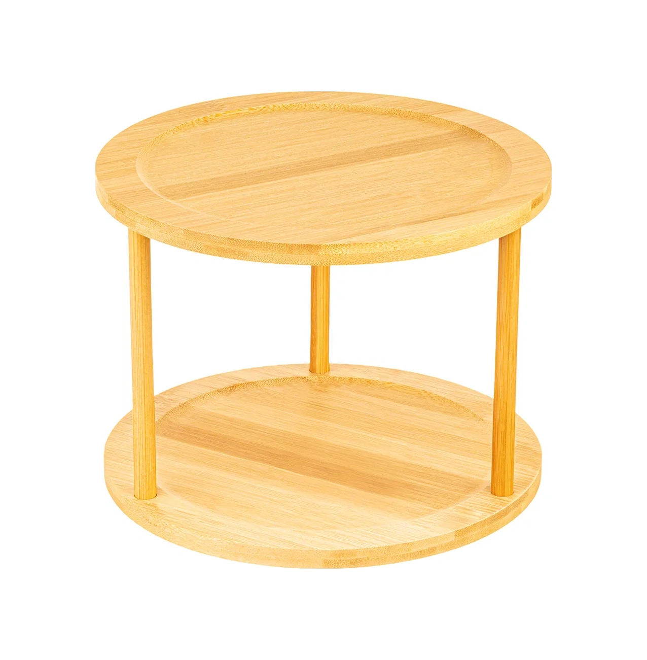 Elan Gallery 2 Seviyeli Döner Stand, 24,5x24,5x19,5 Cm 150813940 Açık Kahverengi