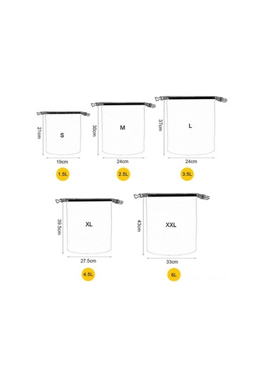 Xianwen 5 Adet Su Geçirmez Çanta Seti, Kaydırma, Kamp, Bot, Çok Renkli