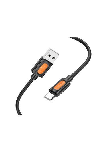 Borofone Bx114 Yapı 3a Usb Tip-c Şarj Veri Kablosu, Uzunluk: 1m Siyah