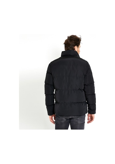 Slazenger ZOMBIE I Erkek Şişme Siyah Mont & Kaban