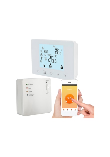 AS-882K Wifi TAŞINABİLİR KABLOSUZ AKILLI KOMBİ KONTROL TERMOSTATI