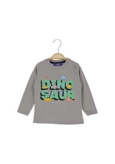 Crassi Erkek Çocuk Sweatshirt Yazılı Gri