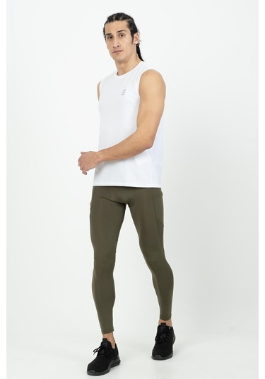 Maraton Active Slimfit Erkek Koşu Haki Tayt 21966-haki Haki