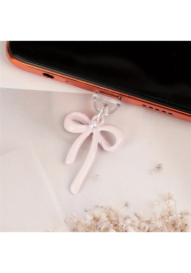 Snapbuy Kore Sevimli İnci İlmekli Toz Koruyucu Şarj Port Kapağı İphone Uyumlu Android İçin Tip-c Aksesuarkahverengi3000 Mah Kahverengi