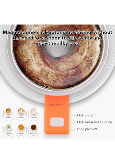 Xiyyadms Otomatik Karıştırmalı 300ml Isıtmalı Termos Bardak - Usb Şarjlı, Su Geçirmez, 55 C Sabit Sıcaklık Beyaz