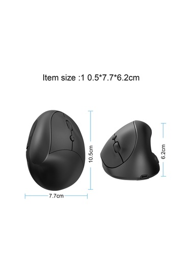 Suntek Oyuncular Için Şarj Edilebilir Ergonomik Fare 2,4 Siyah