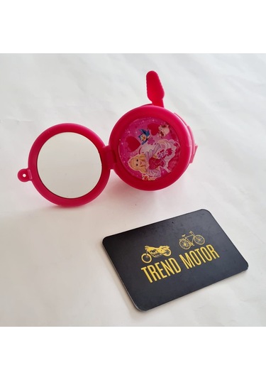 Zil Aynalı Model Prenses Bisiklet Pembe Kız Çocukları İçin Pembe