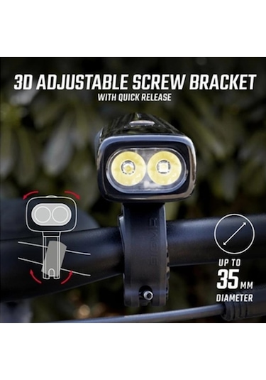 Sıgma Sigma Buster1100 Usb Şarjlı Far 024 Siyah