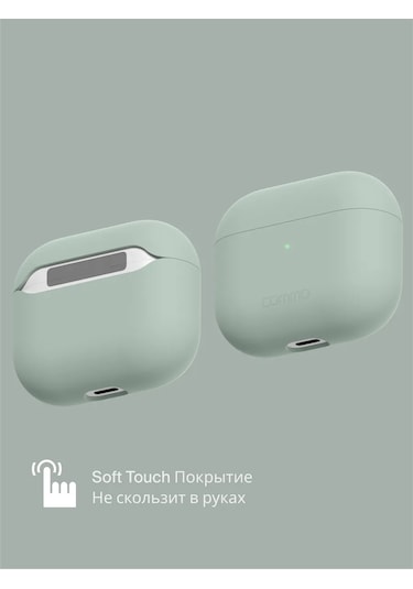 Commo  Airpods Uyumlu 3. Nesil İçin Koruyucu Kılıf Shield, Gri-yeşil 223725930 Siyah