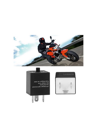 Yaozixa 12v Motor Ve Araçlar İçin Led Sinyal Flasher Röle, 3-pin, Frekans Ayarlanabilir, Otomatik Koruma Özellikli