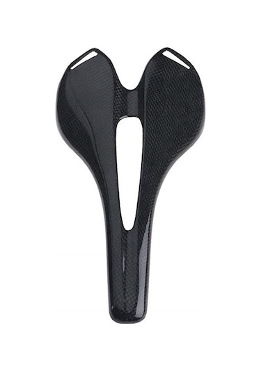 Jeemson Kohlefaser Fahrradsattel Mtb/rennrad - Ultraleicht 110g Komfortabel Hohl Design - Schwarz 3k Glanz Siyah