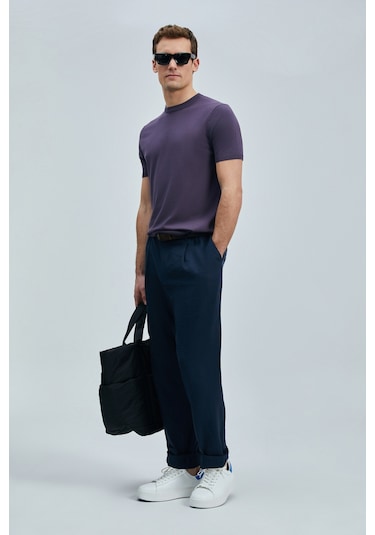 Lufian Tıno Erkek Modal Karışımlı Kazak Mürdüm Mürdüm 111090110100880 Mürdüm