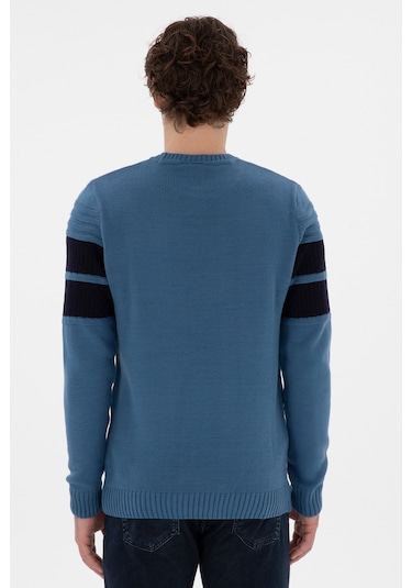 U.S. Polo Assn. Erkek Slim Fit Bisiklet Yaka Saks Kazak 50293041-VR032