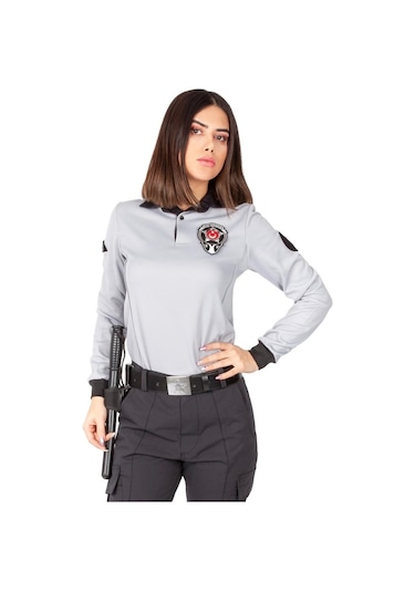 Yeni Tip Kamu Özel Güvenlik Kadın Kışlık Uzun Kol Tişört