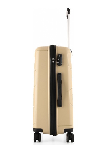 Bej Ççs 5225 Polipropilen Büyük Boy Valiz Bej