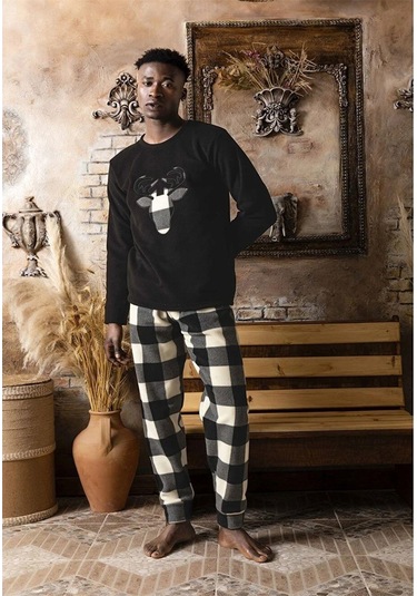 Sude Erkek Kışlık Polar Pijama Takımı K100/13 - 1 Adet 001 Sude Erkek Kışlık Polar Pijama Takımı K100/13 - 1 Adet 001