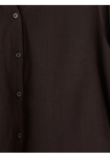 Lc Waikiki Kahverengi Regular Fit Kadın Gömlek