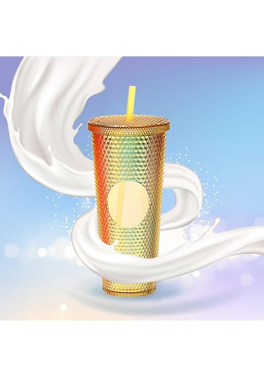 Açık Yeşil 710ml/24oz Büyük Kapasiteli Su Bardağı Tamamen Çivili Mat Tumbler Geniş A Sızdırmaz Kapaklı Yeniden Su Bardağı 55039060