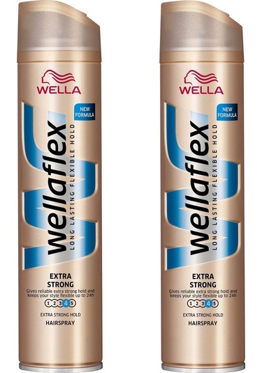 Wella Wellaflex Flexible Extra Strong Hold Saç Spreyi 2 x 250 ML