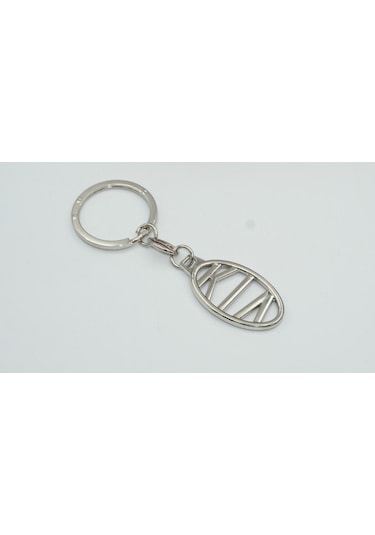 Kia Uyumlu Logo Çift Yön Krom Metal Stil Anahtarlık