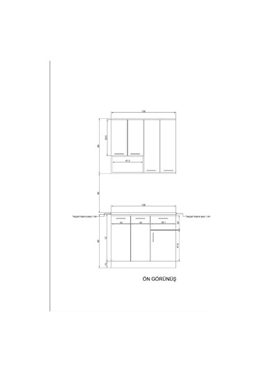 Ahşap Hazır Mutfak Dolabı