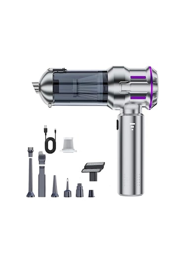 Auhma 2 İn 1 15000pa 3 Kademeli Vakumlu Üflemeli Araç Süpergesi Ahv-11