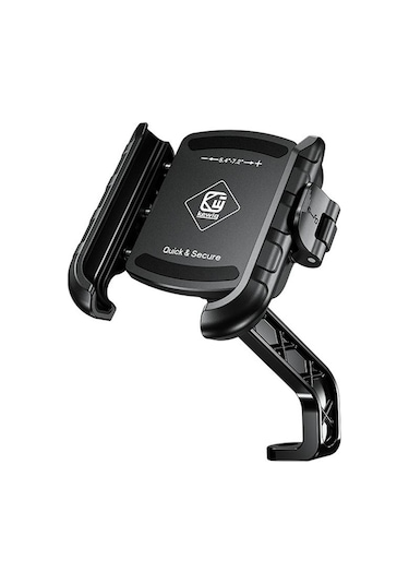 Kewig Motosiklet Bisiklet Blokajsız Cep Telefonu Kamera Navigasyon Braketi M8sp-c2 Siyah
