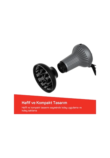 Trendcare Curly Saç Kurutma Makinesi - Antrasit - Ar5124