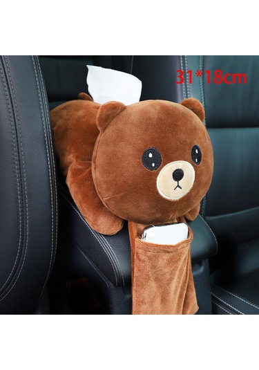Suntek Araba Doku Tutucu Peluş Ayı Yaratıcı Yumuşak Evrensel Kahverengi