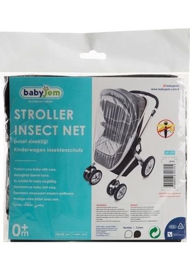 Babyjem - Siyah Puset Bebek Arabası Sinekliği 070