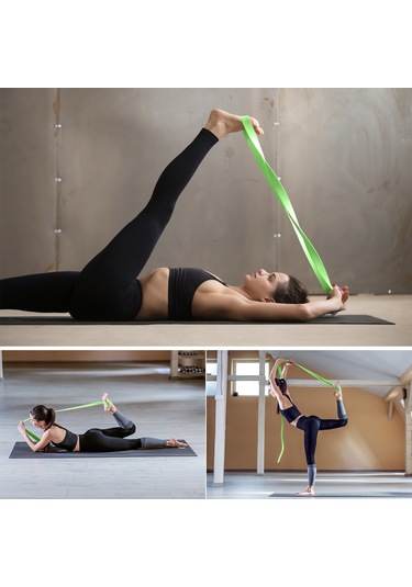 Konesam Eva Yoğun Köpük 2 Yoğa Bloku + Ayarlanabilir Gerdirme Kayışı Seti - Postür Düzeni, Esneme Ve Denge İyileştirici - Siyah