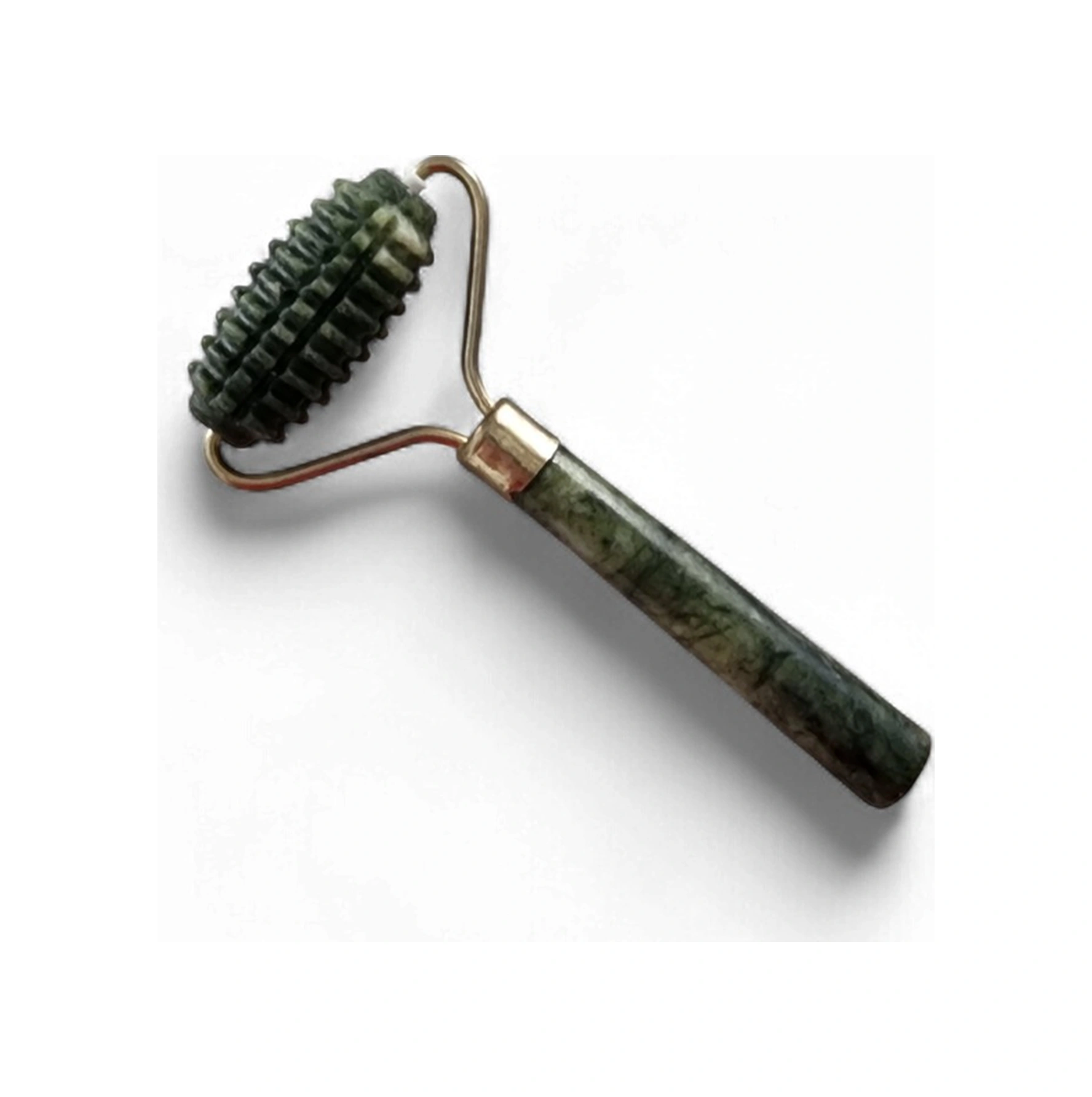 Orijinal Yeşim Düz Roller Yüz Masaj Taşı Tırtıklı Roller