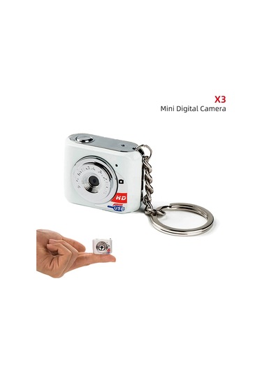 X6 Taşınabilir Ultra Mini Yüksek Yoğunluklu Dijital Kamera Mini Dv Desteği 32gb X3 White With 32gb Tf Card X3 White Beyaz