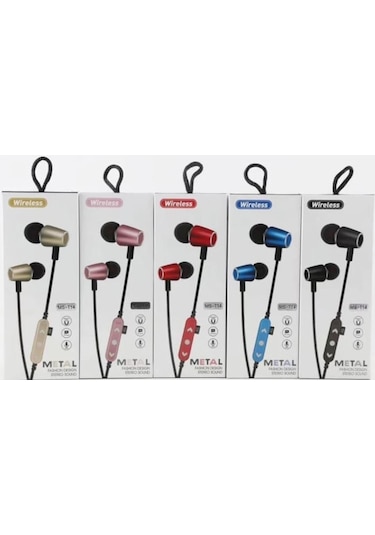 MS-T14 Hafıza Kartı Takılabilir Metal Bluetooth Kulak içi Kulaklık