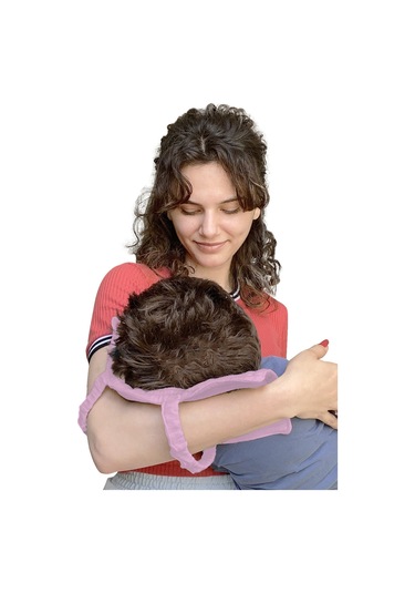 Pamuk Muslin Bebek Emzirme Yastığı Ter Emici Kol Yastığı Gülkurusu