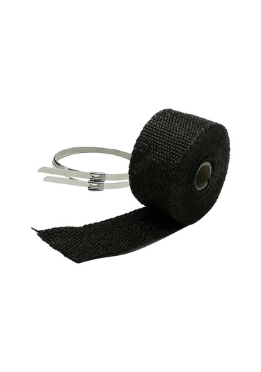 Yingfu Suntek Egzoz Isı Sarma Yanmaz Sarma Manifold Baca Araba Sobalar İçin Sarma Bandı Tüp 5 M Siyah