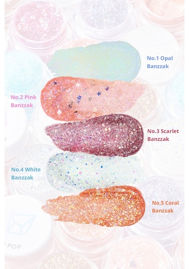 Twinkle Pop Çok Amaçlı Kullanım İçin Yoğun Sim Içerikli Jel Jellyglitter 6 Bronze Banzzak