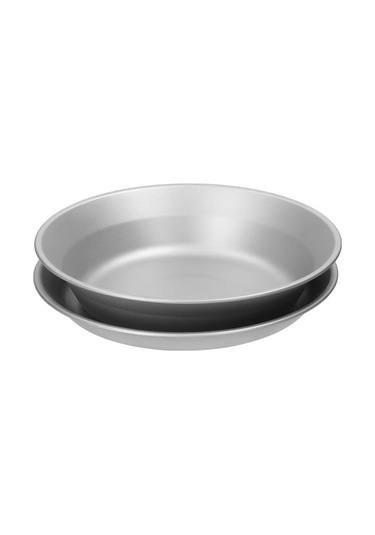 Pazly Titanyum Kamp Tabakları - Metal Piknik Tabakları, Taşınabilir Çatal Bıçak Seti, Çok Renkli Çok Renkli