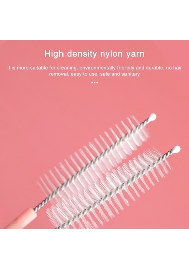 Sones 20 Adet Naylon Biberon Temizleme Fırçası Döner Çaydanlık Fırçası Buzdağı Mavisi