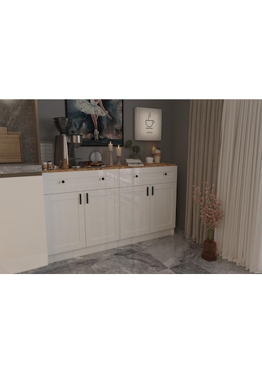 Çiftli Çok Amaçlı Dolap - Kahve Köşesi-mutfak Standı